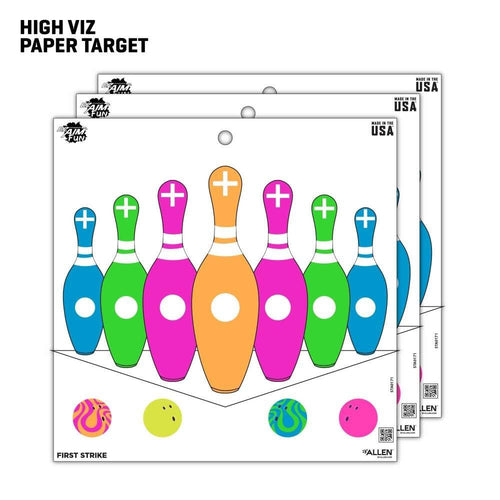 EZ Aim Fun Triggering More Fun Paper Shooting Targets, 12W x 12H, 9-Pack, Multi