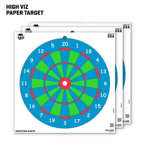 EZ Aim Fun Triggering More Fun Paper Shooting Targets, 12W x 12H, 9-Pack, Multi