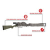 Allen Company 52 Gun Sock with Writeable ID Label, 52 Rifles with Scopes & Shotguns, Gray