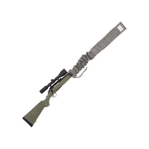 Allen Company 52 Gun Sock with Writeable ID Label, 52 Rifles with Scopes & Shotguns, Gray