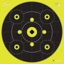 Allen Company EZ Aim Splash Reactive Shooting Targets – 12.5 x 12.5 Inch Paper Sight-In Target with Bullseye, 8 Aiming Points & Grid Pattern – High Visibility, 12 Pack
