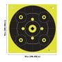 Allen Company EZ Aim Splash Reactive Shooting Targets – 12.5 x 12.5 Inch Paper Sight-In Target with Bullseye, 8 Aiming Points & Grid Pattern – High Visibility, 12 Pack