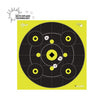 Allen Company EZ Aim Splash Reactive Shooting Targets – 12.5 x 12.5 Inch Paper Sight-In Target with Bullseye, 8 Aiming Points & Grid Pattern – High Visibility, 12 Pack