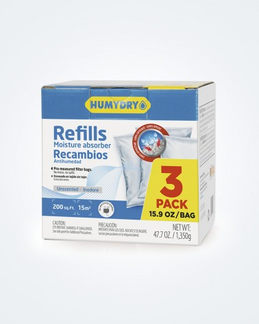 HUMYDRY® 3 Pack Refill Moisture Absorber 15.9oz. Unscented