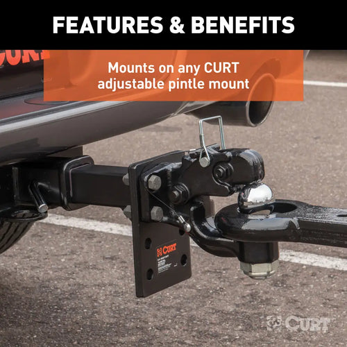 Curt Ball & Pintle Hitch (2-5/16 Ball, 16,000 lbs. Ball Capacity) #48200