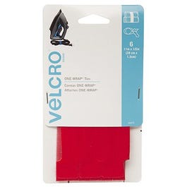 ONE-WRAP Fastener Ties, Red, 11 x 7/8-In.,3 Ct.