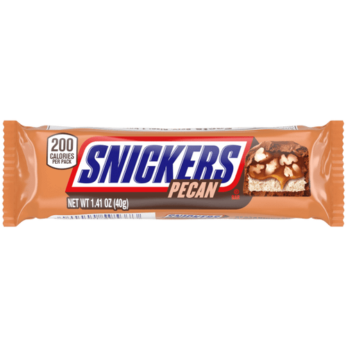 Mars SNICKERS PECAN Singles Size Chocolate Candy Bars