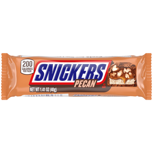 Mars SNICKERS PECAN Singles Size Chocolate Candy Bars