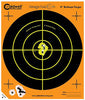 Caldwell 120556 Orange Peel  Self-Adhesive Paper 12 Bullseye Orange Target Paper w/Black Target 5 Per Pack